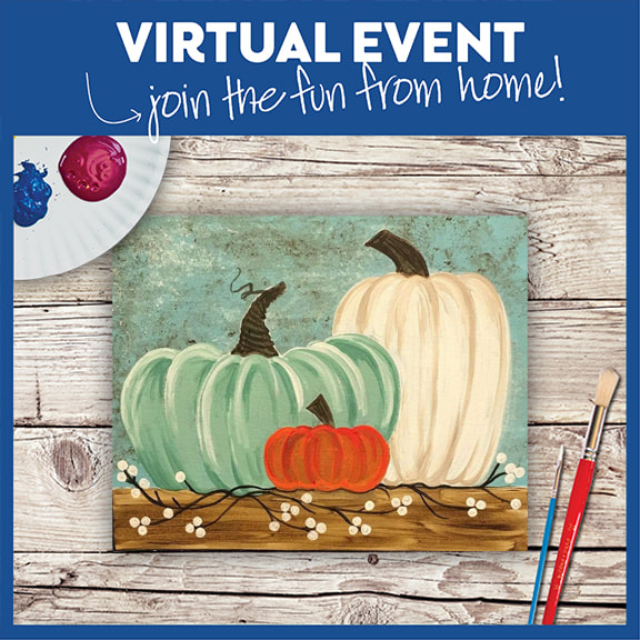 Live virtual paint class - all supplies included -recording available day after and 6 following days